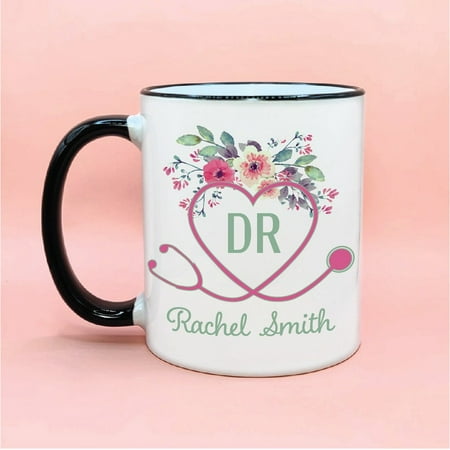 Doctor Heart Stethoscope Coffee Mug Doctor Name Mug Coffee Cup for Dr DR Name Mug Gift for DR 11oz
Doctor Heart Stethoscope Coffee Mug Doctor Name Mug Coffee Cup for Dr DR Name Mug Gift for DR 11oz