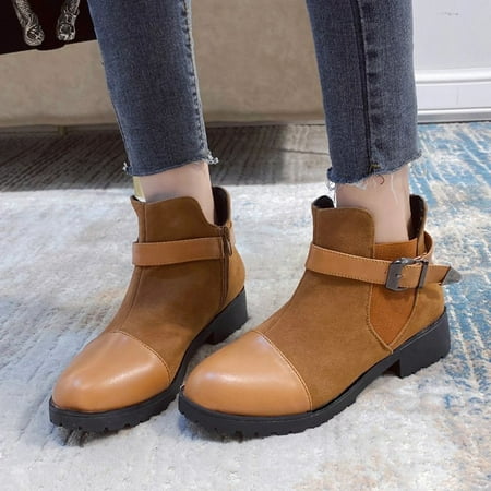 Hvyes Boots Deals Dressy Western Booties Women Square Heel Buckle Strap Lightweight Short Booties Retro Round Toe Chunky Square Heel Booties
Hvyes Boots Deals Dressy Western Booties Women Square Heel Buckle Strap Lightweight Short Booties Retro Round Toe Chunky Square Heel Booties