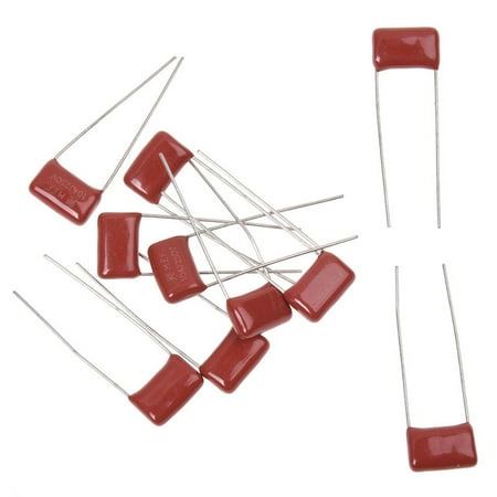 250V 0.1uF 10% Metallized Polyester Film Capacitors 10 Pcs