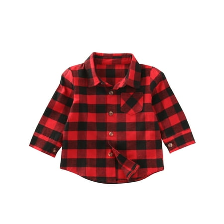 xingqing 1-7Y Christmas Toddler Baby Boy Girl Plaid Shirt Long Sleeve Button Down Loose Shirt Xmas Outfits Red 3-4 Years
xingqing 1-7Y Christmas Toddler Baby Boy Girl Plaid Shirt Long Sleeve Button Down Loose Shirt Xmas Outfits Red 3-4 Years