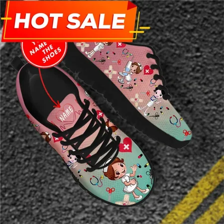 Pink Nursing Shoes Ladies Flats Sneakers Cute Cartoon Nurse/Doctor Brand Design Air Mesh Lightweight Female Footwear
Pink Nursing Shoes Ladies Flats Sneakers Cute Cartoon Nurse/Doctor Brand Design Air Mesh Lightweight Female Footwear