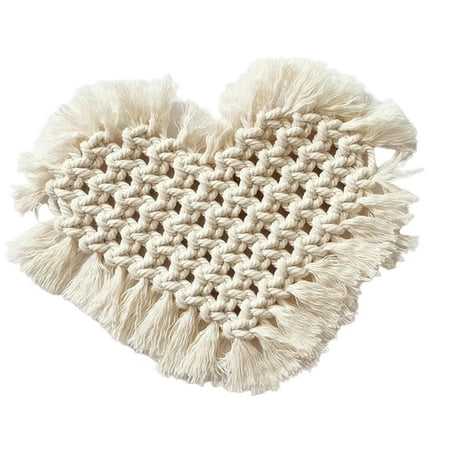 VEAREAR Coaster Heart Shaped Anti-Slip Cotton Rope Mugs Bowl Dining Table Mat for Kitchen
VEAREAR Coaster Heart Shaped Anti-Slip Cotton Rope Mugs Bowl Dining Table Mat for Kitchen