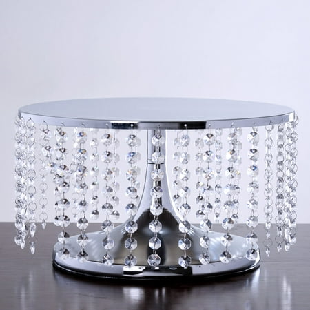 Efavormart 14 Silver Breathtaking Crystal Pendants Metal Chandelier Wedding Birthday Party Dessert Cake Display Stand - 7.5 Tall
Efavormart 14 Silver Breathtaking Crystal Pendants Metal Chandelier Wedding Birthday Party Dessert Cake Display Stand - 7.5 Tall