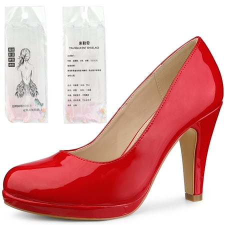 Unique Bargains Women s Round Toe Platform Stiletto Heel Mary Jane Pumps
