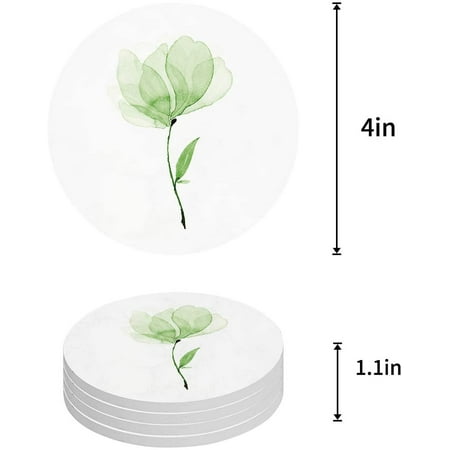 ZHANZZK Watercolor Flower Set of 4 Round Coaster for Drinks Absorbent Ceramic Stone Coasters Cup Mat with Cork Base for Home Kitchen Room Coffee Table Bar Decor
ZHANZZK Watercolor Flower Set of 4 Round Coaster for Drinks Absorbent Ceramic Stone Coasters Cup Mat with Cork Base for Home Kitchen Room Coffee Table Bar Decor