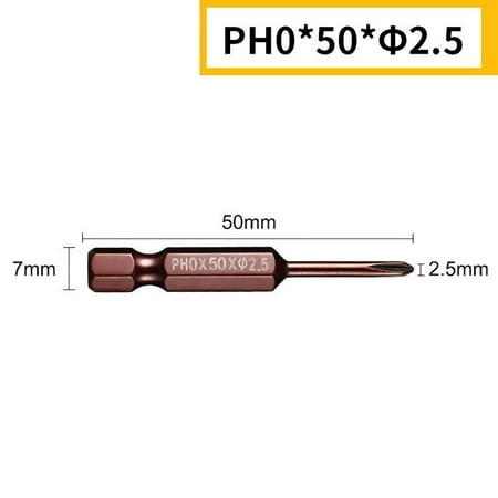 Lierteer 50mm 1/4inch Hex Shank Screwdriver Bit Electric Impact Drill PH00 PH0 PH1 PH2
Lierteer 50mm 1/4inch Hex Shank Screwdriver Bit Electric Impact Drill PH00 PH0 PH1 PH2