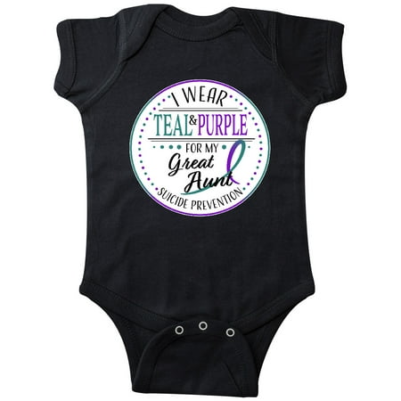 Inktastic Suicide Prevention- I Wear Teal and Purple for My Great Aunt Gift Baby Boy or Baby Girl Bodysuit
Inktastic Suicide Prevention- I Wear Teal and Purple for My Great Aunt Gift Baby Boy or Baby Girl Bodysuit