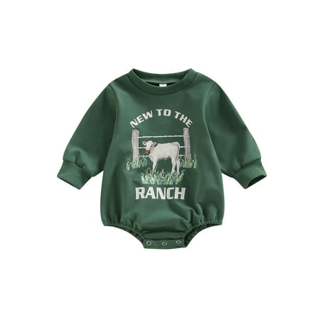 Infant Baby Girl Boy Sweatshirt Rompers Letter Cow Print Casual Long Sleeve Jumpsuit
Infant Baby Girl Boy Sweatshirt Rompers Letter Cow Print Casual Long Sleeve Jumpsuit