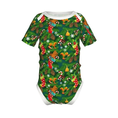 Coaee Cute Christmas Stocking Bear for Soft Baby Short-Sleeve Bodysuit Baby Climbing Clothes Baby Girls Boys Bodysuit Romper-9M
Coaee Cute Christmas Stocking Bear for Soft Baby Short-Sleeve Bodysuit Baby Climbing Clothes Baby Girls Boys Bodysuit Romper-9M