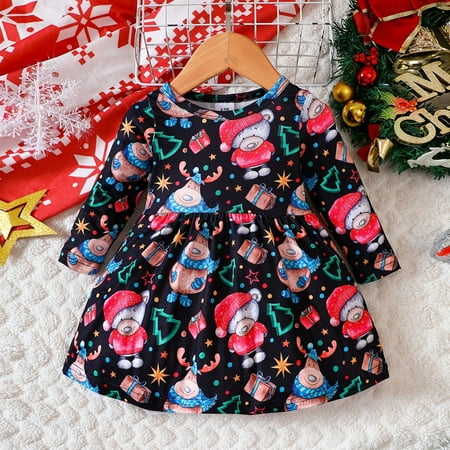 WERYOUNG Baby Girls Kids Crew Neck Long Sleeve Christmas Cartoon Prints Casual Party Princess Dress Toddler Child Baby Streetwear
WERYOUNG Baby Girls Kids Crew Neck Long Sleeve Christmas Cartoon Prints Casual Party Princess Dress Toddler Child Baby Streetwear