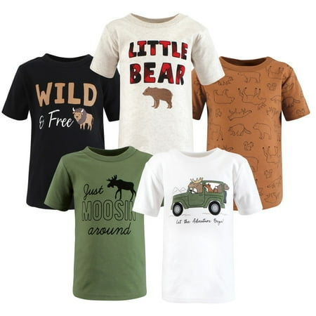 Hudson Baby Infant and Toddler Boy Short Sleeve T-Shirts Animal Adventure 2 Toddler
Hudson Baby Infant and Toddler Boy Short Sleeve T-Shirts Animal Adventure 2 Toddler