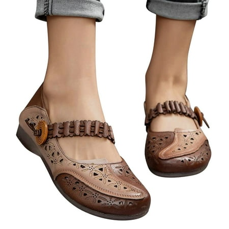 Cathalem Fashion Womens Breathable Lace Up Shoes Heels Casual Sandals Comfort House Slippers Women Brown 9
Cathalem Fashion Womens Breathable Lace Up Shoes Heels Casual Sandals Comfort House Slippers Women Brown 9