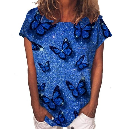 Tank Top for Women Nursing Tops Women s Leisure Sexy Trendy Summer Round-Neck T-Shirt Printed Short Sleeve Tops Blouse Tank Tops Womens Blouses and Tops Dressy on Sale Clearance Blue S
Tank Top for Women Nursing Tops Women s Leisure Sexy Trendy Summer Round-Neck T-Shirt Printed Short Sleeve Tops Blouse Tank Tops Womens Blouses and Tops Dressy on Sale Clearance Blue S