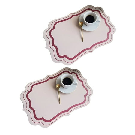 2pcs Place Mats PVC Dining Table Placemats Non-Slip Waterproof Oil-Proof Durable
2pcs Place Mats PVC Dining Table Placemats Non-Slip Waterproof Oil-Proof Durable