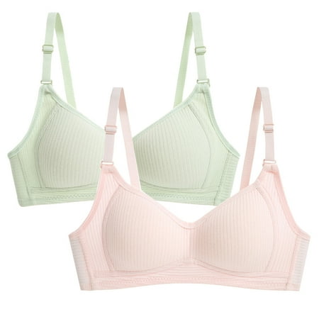 Bra 2PCs Women Sexy Simple Stripe Adjustable Shoulder Strap Underwire Underwear Bra Cotton no underwire sports bra Pink
Bra 2PCs Women Sexy Simple Stripe Adjustable Shoulder Strap Underwire Underwear Bra Cotton no underwire sports bra Pink