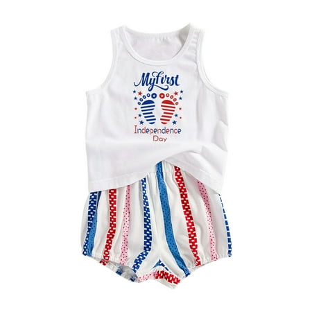 Toddler Kids Boys Girls 4th Of July Letters Sleeveless Independence Day T-Shirt Tops Baseball Printed Shorts Pants 2pcs Outfits Set Baby Fashion Dailywear Child Clothing
Toddler Kids Boys Girls 4th Of July Letters Sleeveless Independence Day T-Shirt Tops Baseball Printed Shorts Pants 2pcs Outfits Set Baby Fashion Dailywear Child Clothing
