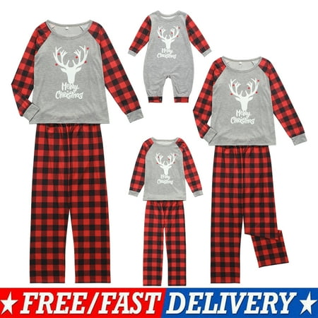 ZIYIXIN Matching Family Christmas Jammies Homewear Set Elk Print Long Sleeve Pullover Shirt+Long Plaid Pants Set
ZIYIXIN Matching Family Christmas Jammies Homewear Set Elk Print Long Sleeve Pullover Shirt+Long Plaid Pants Set