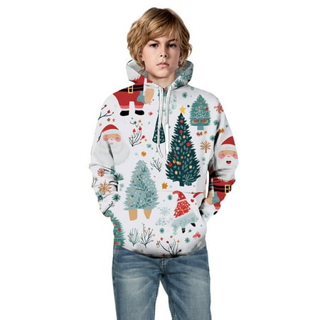 Little Child Sweatshirts Hooded Autumn Winter Fashion Comfortable Merry Christmas Party Holiday 3D Printed Pullover Pocket
Little Child Sweatshirts Hooded Autumn Winter Fashion Comfortable Merry Christmas Party Holiday 3D Printed Pullover Pocket