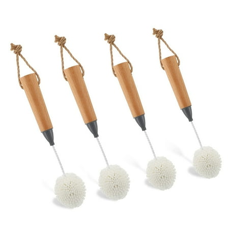 Xigeapg Wine Glass Cleaning Brush Flute and Stemware Brush Non Scratch Foam Bristle Brush with Wooden Handles 4Pcs
Xigeapg Wine Glass Cleaning Brush Flute and Stemware Brush Non Scratch Foam Bristle Brush with Wooden Handles 4Pcs