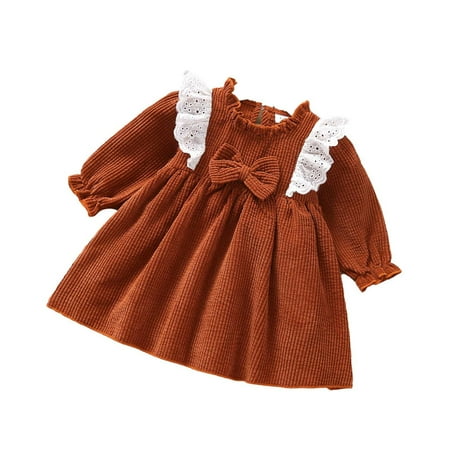 Dadaria Toddler Girl Fall Outfits 3Months-3Years Toddler Baby Girls Long Sleeve Flying Sleeve Dress Suit Dress Bow Bodysuit Suit Orange 9-12 Months Toddler
Dadaria Toddler Girl Fall Outfits 3Months-3Years Toddler Baby Girls Long Sleeve Flying Sleeve Dress Suit Dress Bow Bodysuit Suit Orange 9-12 Months Toddler