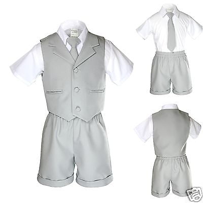 New Boy Infant & Toddler Formal Eton Lt. Gray Vest Shorts Suit S M L XL 2T 3T 4T
New Boy Infant & Toddler Formal Eton Lt. Gray Vest Shorts Suit S M L XL 2T 3T 4T