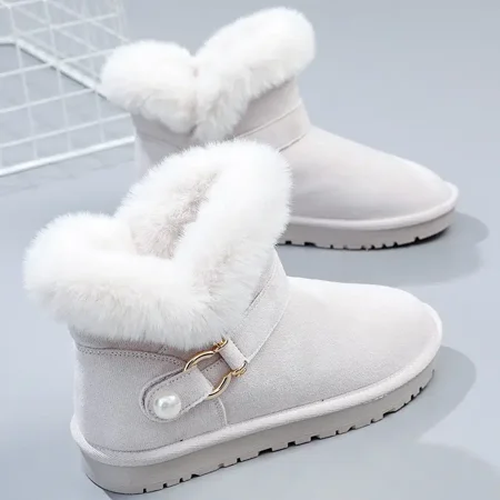 Women‘s Slip-On Ankle High Winter Thermal Snow Shoes Solid Color Faux Leather Show Boots Women‘s Footwear
Women‘s Slip-On Ankle High Winter Thermal Snow Shoes Solid Color Faux Leather Show Boots Women‘s Footwear