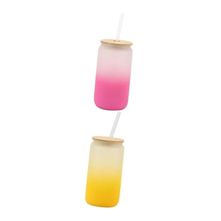 2pcs Reusable Water Cup Jar Leakproof Storage Coffee Travel Home Office Pink and Yellow
2pcs Reusable Water Cup Jar Leakproof Storage Coffee Travel Home Office Pink and Yellow