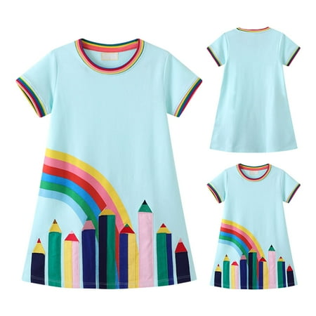 Aayomet Girls Dresses New Products Girls Knitted Princess Dress Rainbow Pencil Girls Style Dress Girls Kids Clothes Light Blue 5 Years
Aayomet Girls Dresses New Products Girls Knitted Princess Dress Rainbow Pencil Girls Style Dress Girls Kids Clothes Light Blue 5 Years