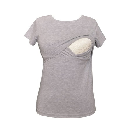 LVMA2500 - 100% premium Cotton - Women Nursing Maternity T-Shirt