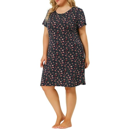 Agnes Orinda Women s Plus Nightgown Stretch Pattern Short Sleeve Round Neck Sleepwear
Agnes Orinda Women s Plus Nightgown Stretch Pattern Short Sleeve Round Neck Sleepwear
