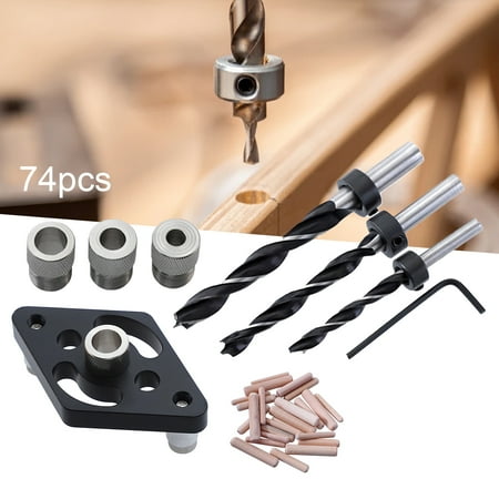 XWQ 74Pcs Universal Hole Drilling Guide High Precision Convenient to Use Accessories Anti-corrosion Drilling Locator for DIY
XWQ 74Pcs Universal Hole Drilling Guide High Precision Convenient to Use Accessories Anti-corrosion Drilling Locator for DIY