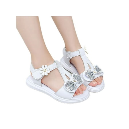 Rotosw Girls Summer Sandal Ankle Strap Dress Open Toe Flat Sandals Fashion Magic Tape Flats Vacations Casual Shoes White 13c
Rotosw Girls Summer Sandal Ankle Strap Dress Open Toe Flat Sandals Fashion Magic Tape Flats Vacations Casual Shoes White 13c