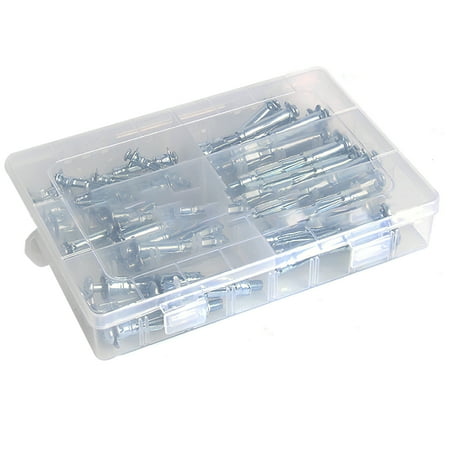 FANCY 42pcs Expansion Screw Bolts with 6 Size Heavy Duty Steel Bolt Hollow Drive Wall Anchor Screws Assortment Kit for Drywall Plaster and Tile
FANCY 42pcs Expansion Screw Bolts with 6 Size Heavy Duty Steel Bolt Hollow Drive Wall Anchor Screws Assortment Kit for Drywall Plaster and Tile