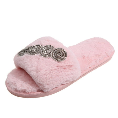 knqrhpse slippers for women Fashionable Autumn And Winter Flat Bottom Non Slip Open Toe Plush Warm Comfortable Rhinestone womens slippers house slippers for women
knqrhpse slippers for women Fashionable Autumn And Winter Flat Bottom Non Slip Open Toe Plush Warm Comfortable Rhinestone womens slippers house slippers for women