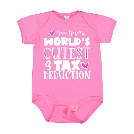 Inktastic I m the Worlds Cutest Tax Deduction Pink Hearts Gift Baby Boy or Baby Girl Bodysuit
Inktastic I m the Worlds Cutest Tax Deduction Pink Hearts Gift Baby Boy or Baby Girl Bodysuit