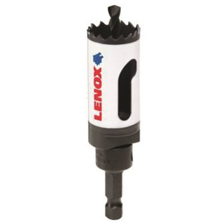 lenox tools bi-metal speed slot arbored hole saw with t3 technology 1-1/16