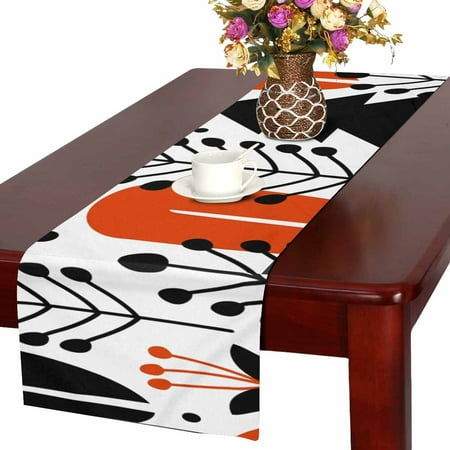 MKHERT Decor Trees Table Runner for Kitchen Wedding Party Home Decor 14x72 inch
