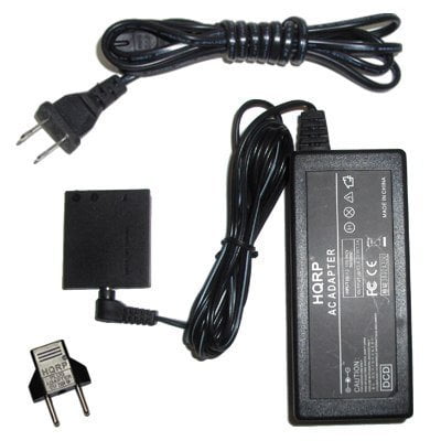 HQRP AC Adapter fits Canon ACK-E15 EOS Rebel SL1 LP-E12 8624B002 8575B003 HQRP Euro Plug Adapter Contains DC Coupler DR-E15 EOS 100D EOS Kiss X7 Digital Camera