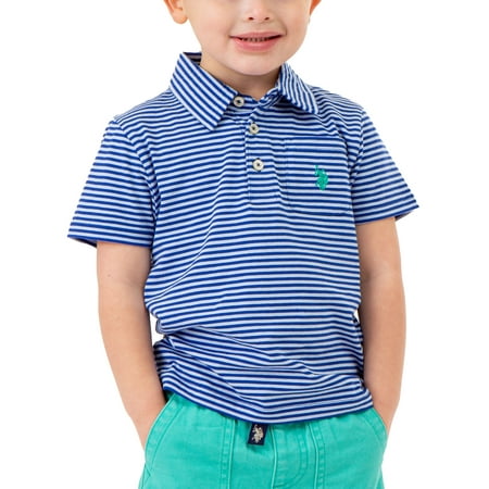 U.S. Polo Assn. Toddler Boy Stripe Polo T-Shirt Sizes 2T-5T