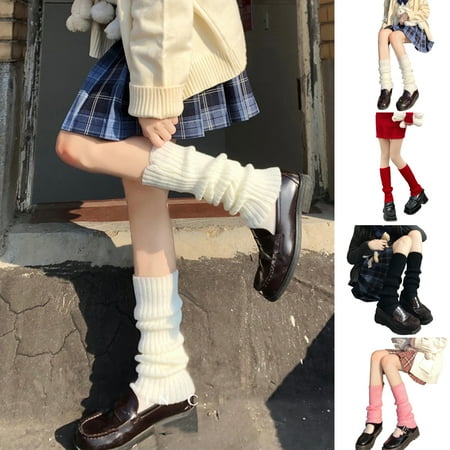1 Pair Leg Warmers Mid Calf Thickened Knitted Lolita Ribbed Keep Warm Solid Color Autumn Winter Women Boot Stoc
1 Pair Leg Warmers Mid Calf Thickened Knitted Lolita Ribbed Keep Warm Solid Color Autumn Winter Women Boot Stoc
