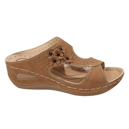 Summer Saving Clearance! Kukoosong Sandals Women Orthopedic Sandals for Women Beach Slippers with Arch Support Anti-Slip Breathable Vintage Shoes Wedge Sandals for Women Brown 36
Summer Saving Clearance! Kukoosong Sandals Women Orthopedic Sandals for Women Beach Slippers with Arch Support Anti-Slip Breathable Vintage Shoes Wedge Sandals for Women Brown 36