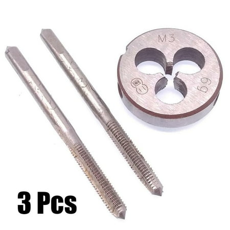 HSS M3 x 0.5mm Taper & Plug Tap & M3 x 0.5mm Die Metric Thread Right Hand
