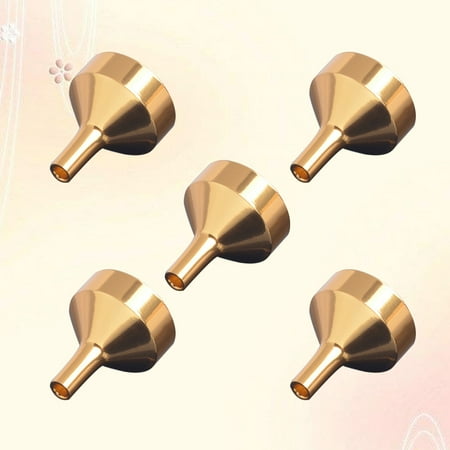 5pcs Mini Golden Metal Funnels for Transferring Liquid Spices Perfume Essential Oil
5pcs Mini Golden Metal Funnels for Transferring Liquid Spices Perfume Essential Oil