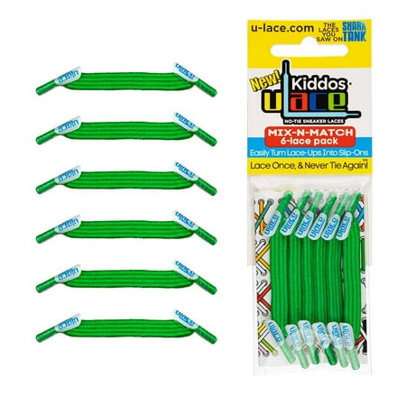 U-Lace Kiddos No-Tie Laces Mix Match Pack Green in Color for Both Males and Females
U-Lace Kiddos No-Tie Laces Mix Match Pack Green in Color for Both Males and Females