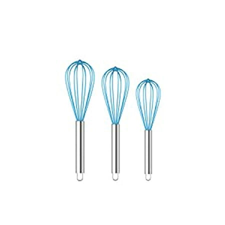 Whisks for Cooking Silicone Mini Whisk 3 Pack Sturdy Colored Balloon Egg Beater for Blending Whisking Beating Stirring Cooking Baking
Whisks for Cooking Silicone Mini Whisk 3 Pack Sturdy Colored Balloon Egg Beater for Blending Whisking Beating Stirring Cooking Baking
