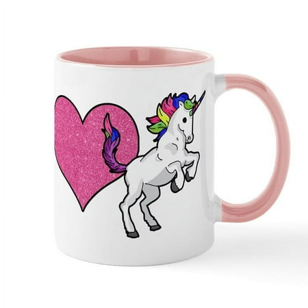 CafePress - I Love Unicorns - 11 oz Ceramic Mug - Novelty Coffee Tea Cup