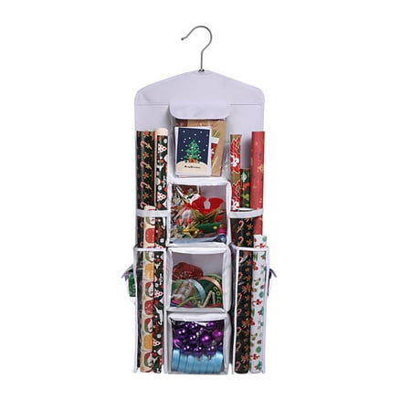 Wrapping Paper Storage Holder Double Sided Hanging Gift Bag And Gift Wrap Organizer