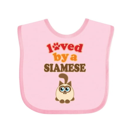Inktastic Siamese Cat Lover Gift Gift Baby Boy or Baby Girl Bib