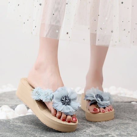 Cathalem Fashion Spring And Summer Women Flip Flops Thick Bottom Wedge Heel Lightweight Solid Color Floral Womens Soft Slippers A 8
Cathalem Fashion Spring And Summer Women Flip Flops Thick Bottom Wedge Heel Lightweight Solid Color Floral Womens Soft Slippers A 8