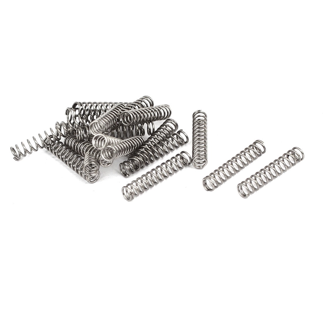 1.2mmx14mmx300mm Manganese Steel Extension Tension Springs Black 2pcs